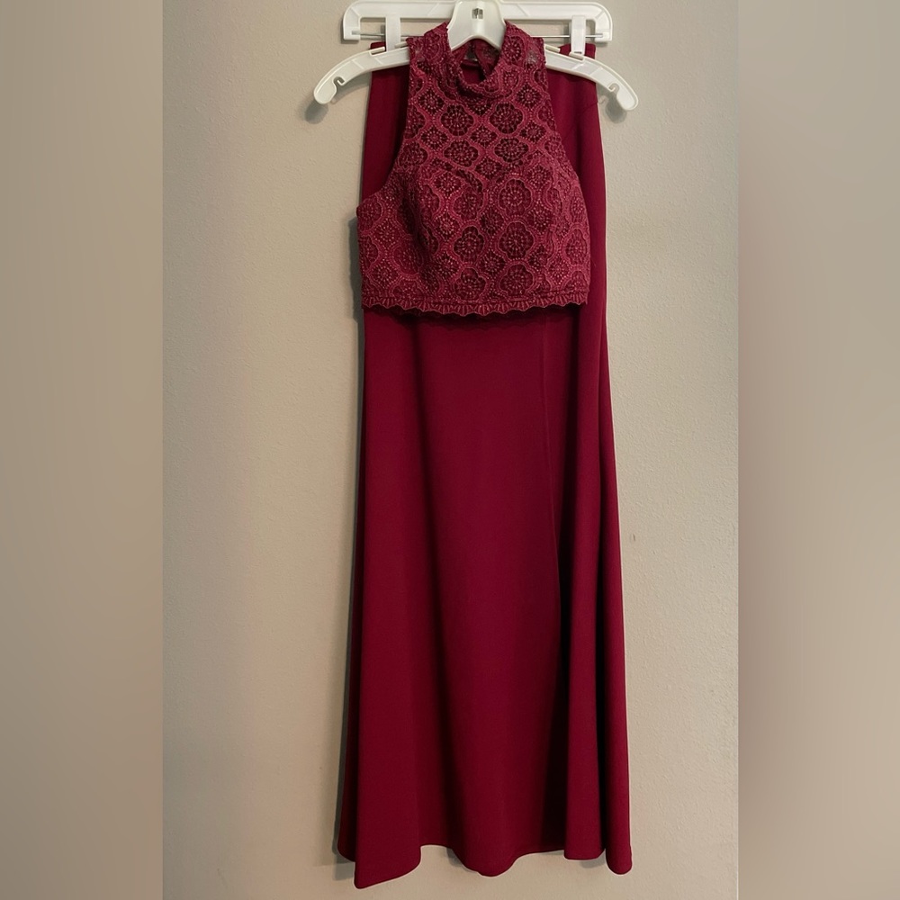Prom Lace Dress Two Piece
